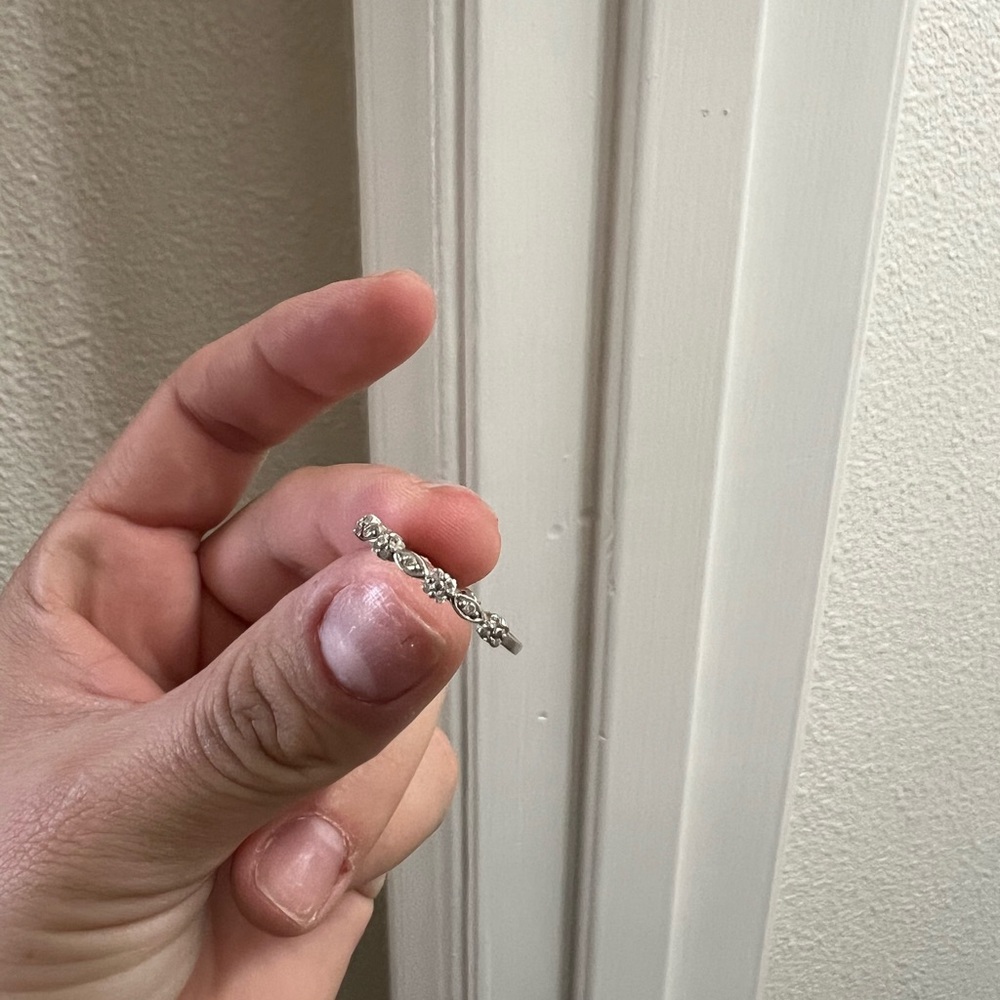 White gold ring